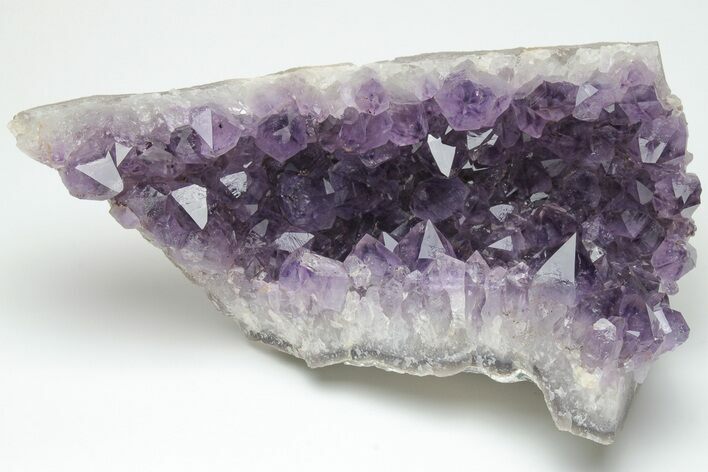 Dark Purple Amethyst Cluster - Large Crystals #211964